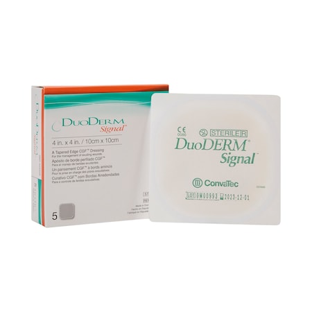 Duoderm Signal Hydrocolloid Dressing, 4 x 4 Inch, Sterile, 5PK 403326